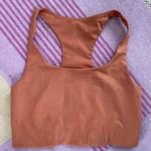 Girlfriend collective peach Paloma bra - small